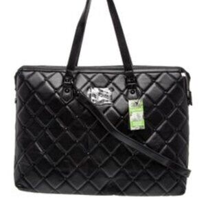Badgley Mischka Quilted Studded Tote